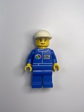 1995 Lego Town City Classic Town Octan Oil Minifigure oct022 Helmet White Visor