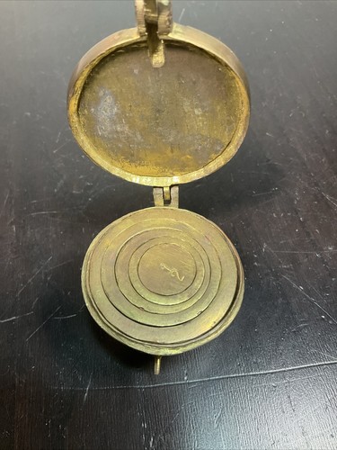 Antique Nuremberg Potweights Apothecary Cast Brass Complete 19thC - Picture 14 of 18