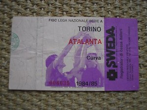 TORINO ATALANTA 1984-1985 BIGLIETTO TICKET FOOTBALL 84/85 CAMPIONATO | eBay