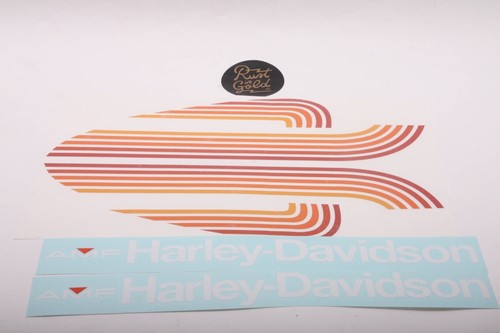 DECALS for 1976 AMF Harley-Davidson Ironhead Sportster Peanut Gas Tank XLCH XLH - Picture 7 of 7