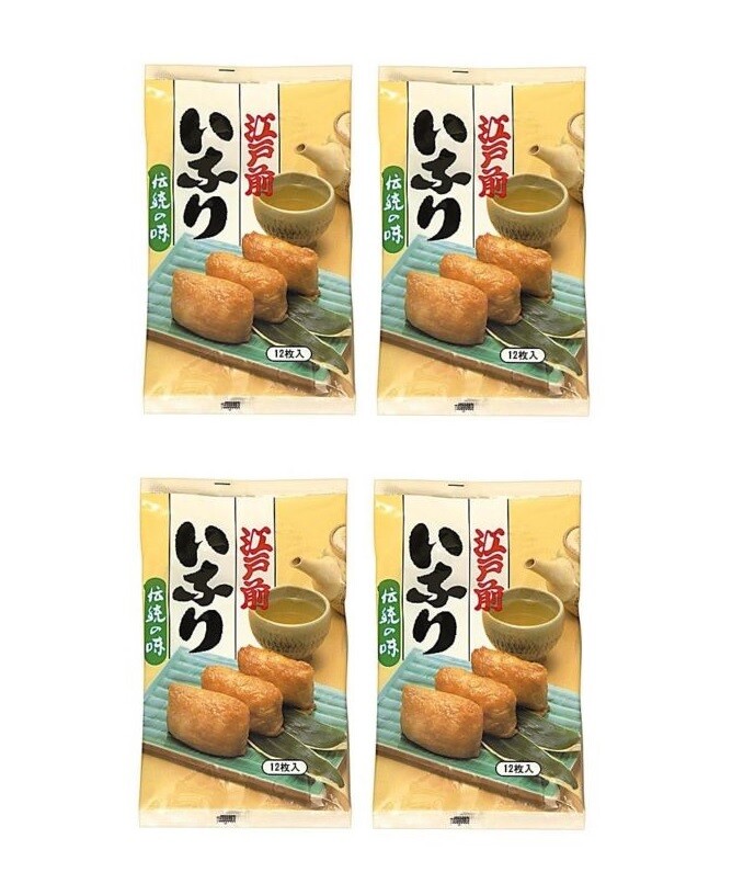 Frittierter Tofu für Sushi Bigpack: 4 x 240g Inari Zushi No Moto Füllung Maki