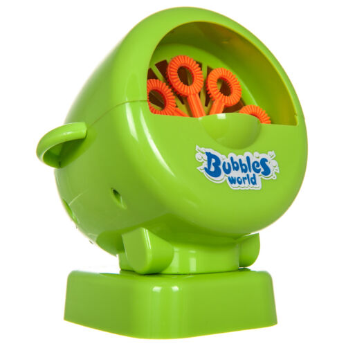 BUBBLE MAKING MACHINE BATTERY OPERATED PORTABLE INDOOR OUTDOOR TOY KID PORTABLE - Picture 8 of 12