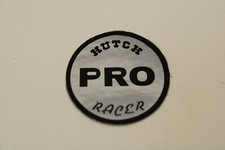 NOS OLD SCHOOL BMX HUTCH PRO RACER COIN STICKER DECAL