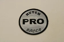 NOS OLD SCHOOL BMX HUTCH PRO RACER COIN STICKER DECAL