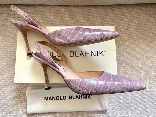 Manolo Blahnik Crocodile Alligator 