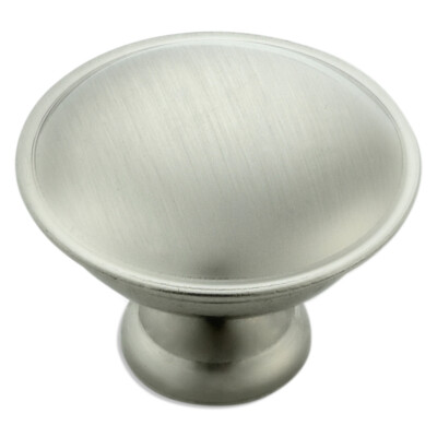 Cabinet Knob 25-Pack Brushed Satin Nickel Kitchen Drawer Pulls, Fastec K4611BSN