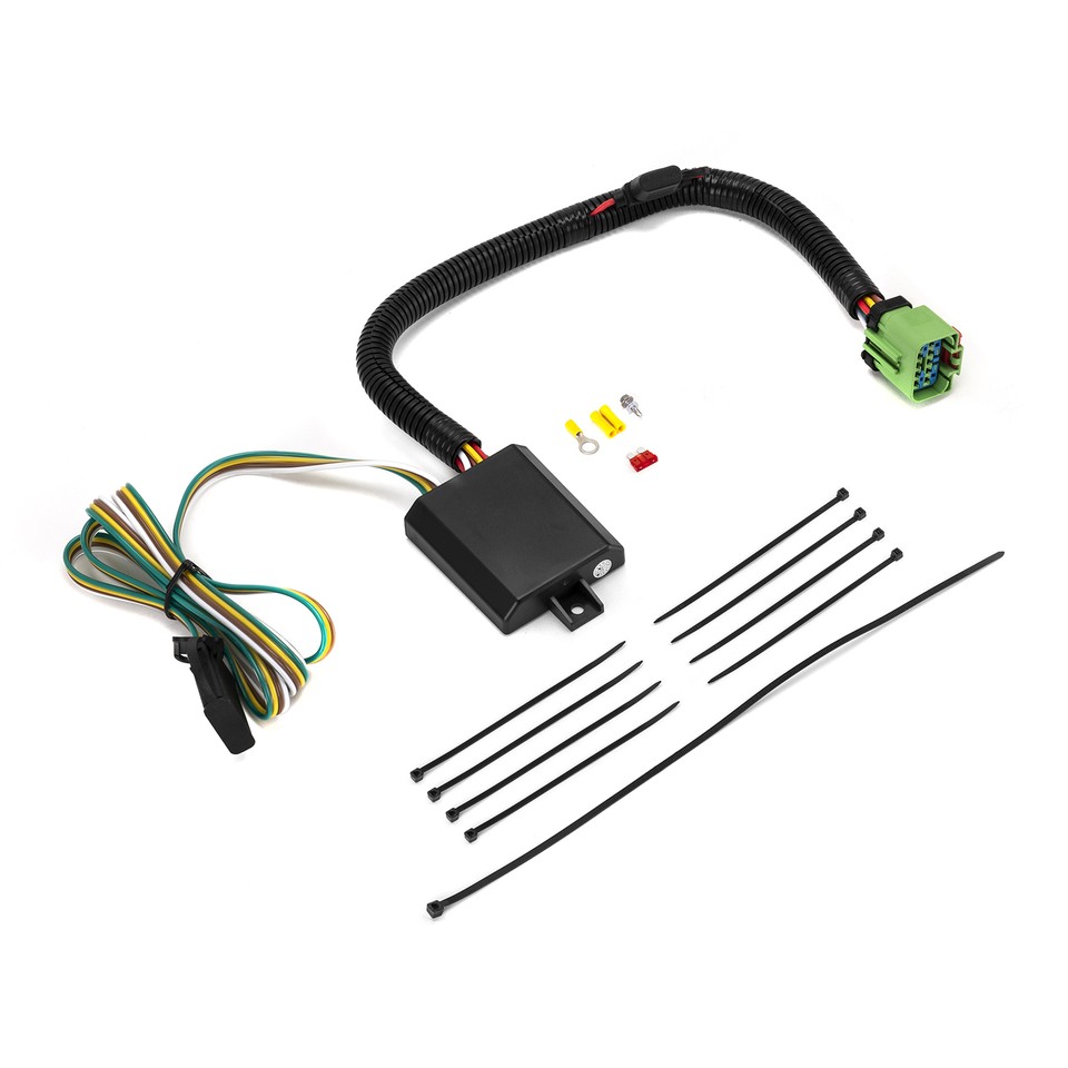 XM Trailer Tow Light Wiring Harness Connector | For Jeep Wrangler TJ 1998-2006 | 4-Way Flat Output