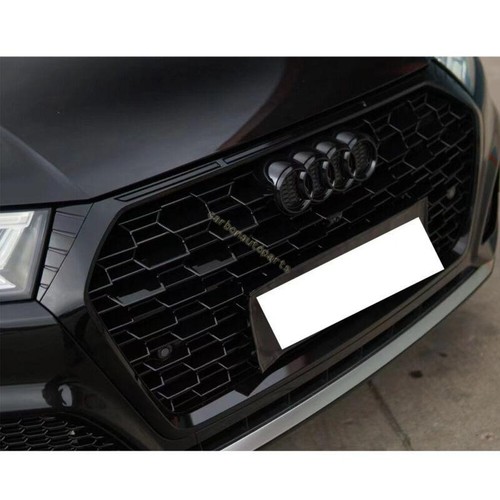 Grille de calandre avant noire Q5 cache antibrouillard pour Audi Q5 FY sans ligne officiel 2016-2019