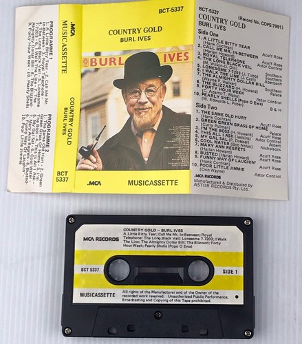 Burl Ives country gold cassette tape 1980s. - Picture 3 of 4