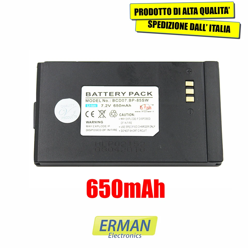 ITAL CELL BATTERIA SAMSUNG BP-85SW 650mAh PER SAMSUNG VP-DX10 7.2V Li-ION