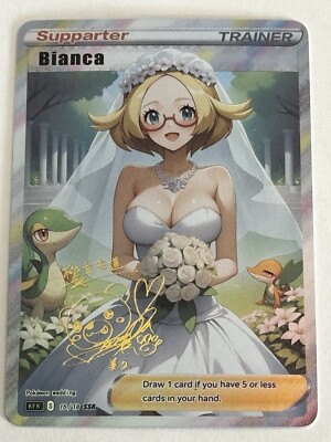 BIANCA BRIDE Trainers Trainer Holographic Goddess Custom Art Collectible Card