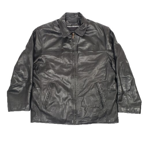 Y'2 Leather Sumi Dyed Horse Coat Black Size 38 Near Mint Leather