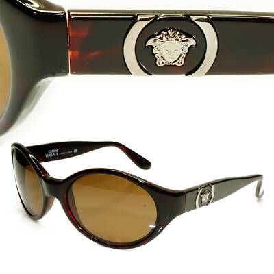 Gianni Versace 1996 Womens Vintage Brown Medusa Sunglasses MOD 250