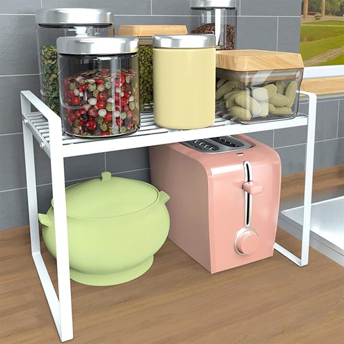 Regaleinsatz Küchenschrank Organizer mit Anti-Rutsch Matte für Küche Sideboard - Bild 14 von 17