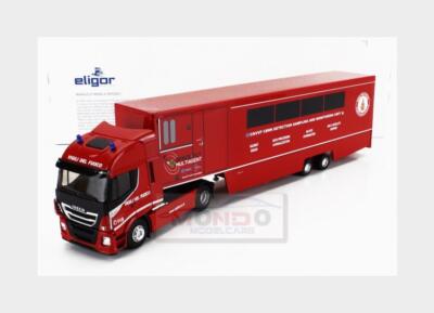 Eligor 1:43 Iveco Fiat Stralis 480E6 – Camion De Pompiers Space 2018 Rouge Et Noir (miniature Neuve)