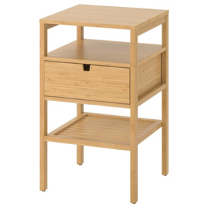 IKEA Nordkisa Nightstand Bamboo, 15 3/4x15 3/4" (604.476.77)