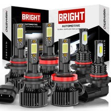 For Lincoln Aviator 2003-2005 6000K 6X LED Headlight + Fog Light Bulbs Combo Kit