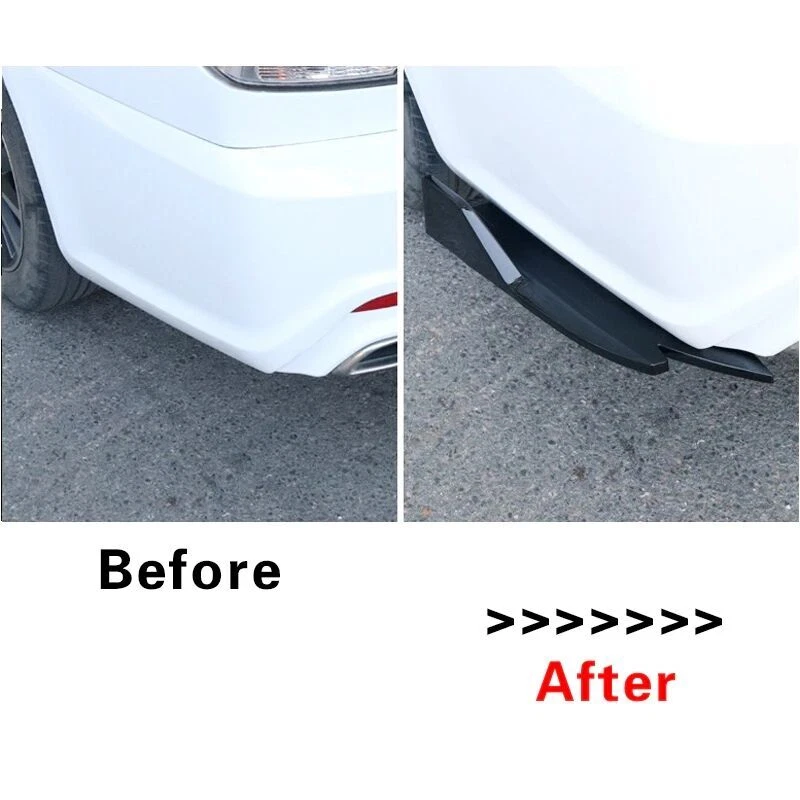 For Hyundai Genesis Coupe ABS Rear Bumper Lip Splitter Diffuser Carbon Fiber - Image 2 of 4