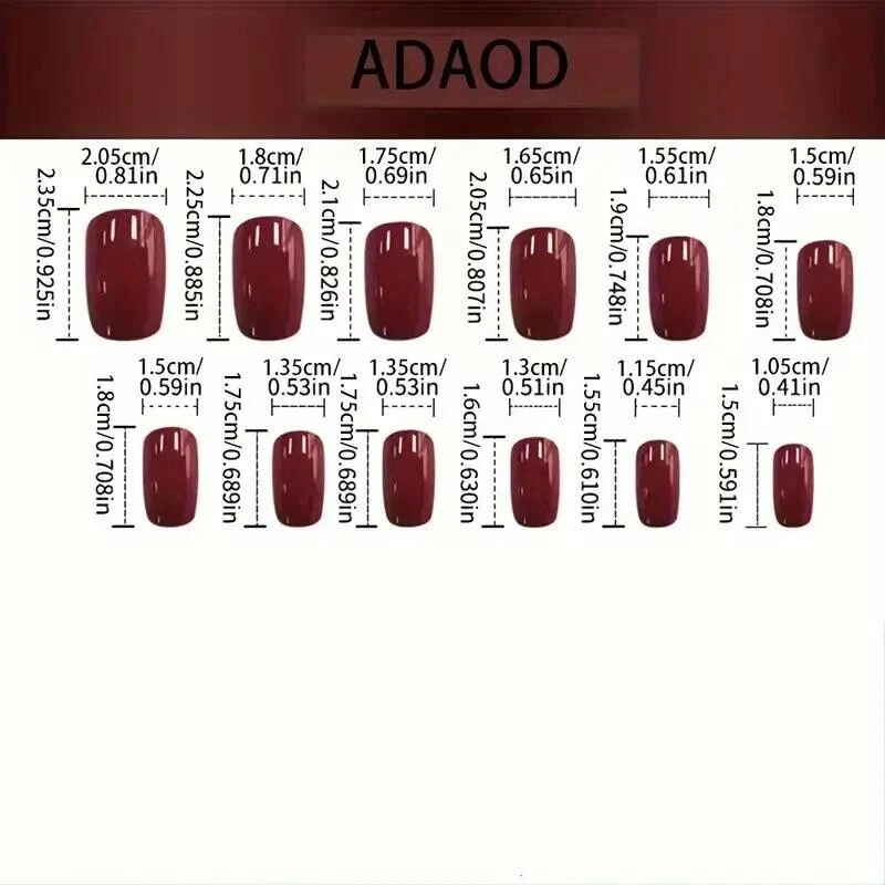 Uñas cuadradas extraíbles a presión] 24 piezas diseño de llama brillante en la oscuridad prensado Foto 3 de 3