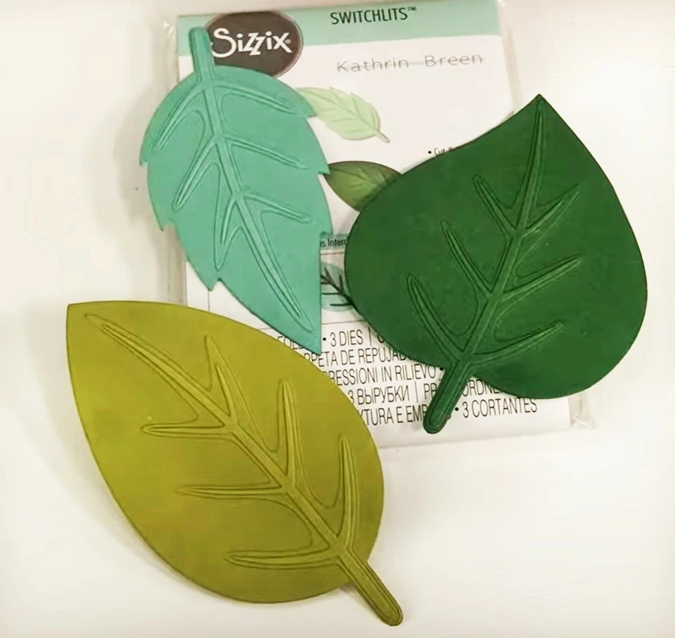 Sizzix Switchlits Spring Leaves 4pc set #665737 Retail $32.99  by Kath Breen - Image 3 of 4