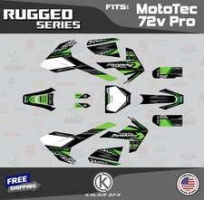 Graphics Kit for MotoTec Pro 72v (All Years) Rugged Series - GREEN