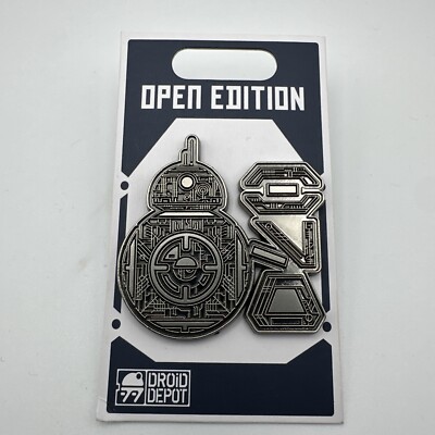 NEW DISNEY PARKS Star Wars Droid Depot BB-8 Robot Pin Open Edition On Card