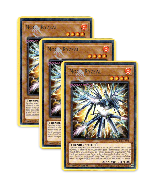 ryzeal deck yugioh Yugioh! Node Ryzeal CRBR-EN002 (R) 1st Ed 3x 