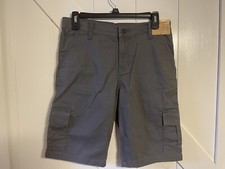 There Abouts Boys Gray Cargo Shorts Size 16 NEW WITH TAGS