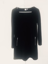 Little Black Dress Long Sleeve Gap Size Small 2 Zipper Pockets