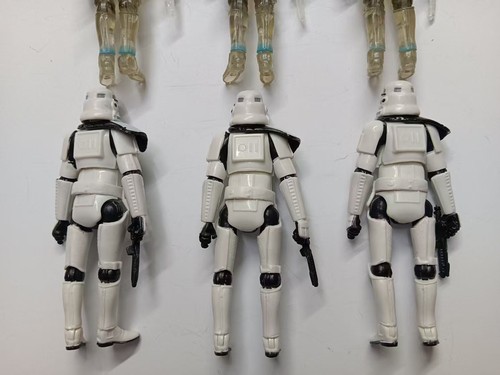 lot of 6 Hasbro Star Wars Shadow Stormtrooper Troopers figure w gun 3.75" #N1 - Picture 10 of 10