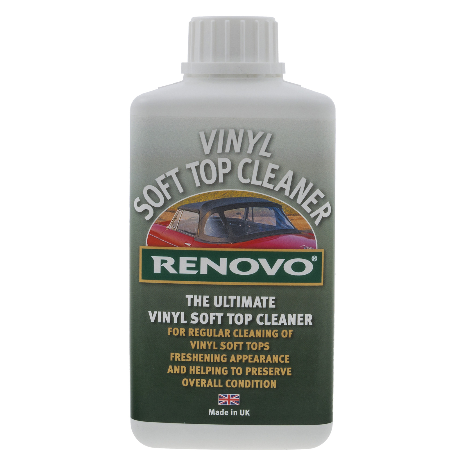 Renovo Vinyl Soft Top Cleaner 500 ml Removes grime & stains Hood