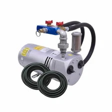 Rotary Vane Pond Aeration System- 1/4 HP Kit w/ Quick Sink Tubing