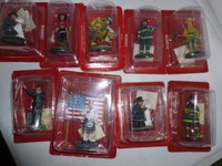 Brand Del Prado Diecast Firefighters American/usa X 9 Brand Del Prado Diecast Firefighters American/usa X 9