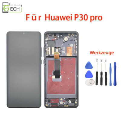 Für Huawei P30 Pro Display LCD (OLED) mit Rahmen Touch Screen Bildschirm Sch...