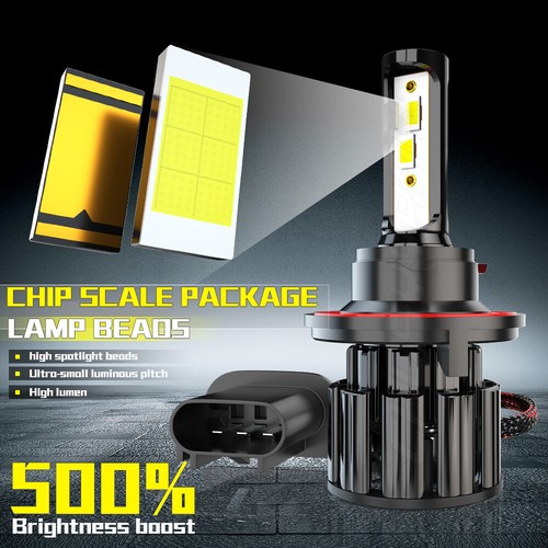Faro LED 9008/H13 haz alto/bajo para Dodge Grand Caravan 2008-2009 6000 k brillante - Imagen 3 de 12