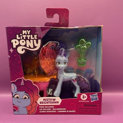 RARE My Little Pony MISTY BRIGHTDAWN PONY BALLOONS TELL YOUR TALE - 3'', G5, NIB