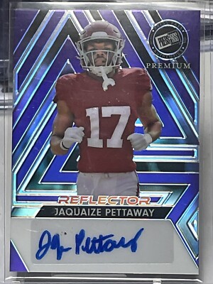 Jaquaize Pettaway 2024 Press Pass Premium Auto Blue Reflector /15