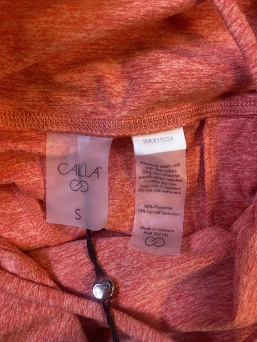 CALIA Women's Lustralux 5” Scoop Neck Bodysuit Aquatic Coral Heather S NWT - Picture 5 of 10