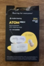 Audien ATOM PRO 2 Wireless Rechargeable OTC Hearing Aid - OpenBox - Works