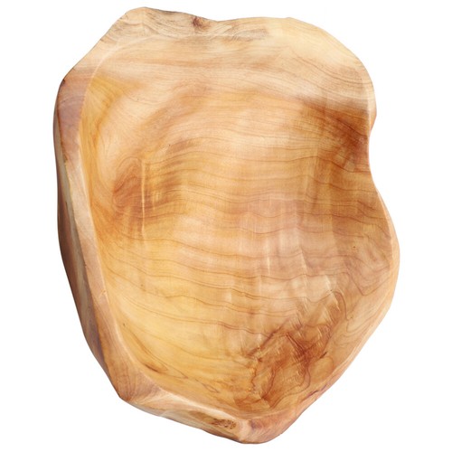 Rustic Wood Fruit Bowl Carved Wood Salad Bowl Snacks Serving Dish Home Wooden - Picture 12 of 12