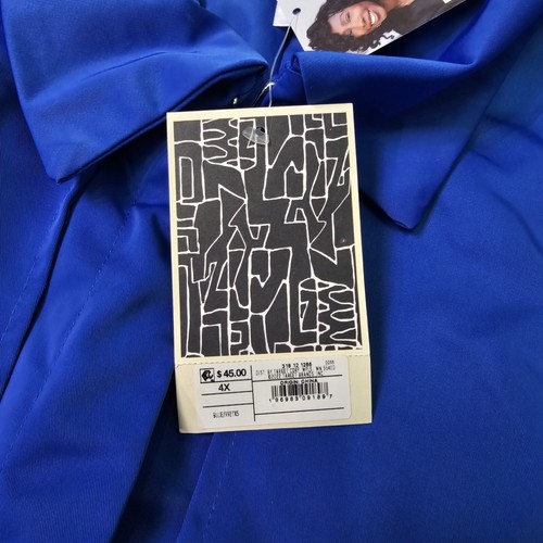 Sammy B X Target Adult Cropped Jacket 4X Plus Blue Black Button Month Women J8a - Picture 5 of 13