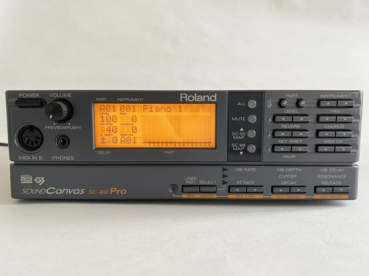 Used Roland SC-88pro SOUND Canvas General MIDI sound modules good