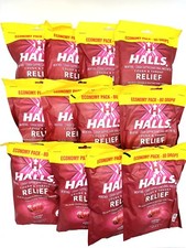 HALLS Cherry Cough Drops 12 Packs of 80 Drops EXP 04/2025