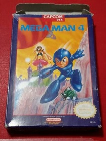 MegaMan 4 Nintendo 1992 AUTHENTIC Mega Man 4 NES Actual pictures READ/LOOK WELL!