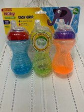 Nuby No Spill Easy Grip 10 Oz Sippy Cups 3 Pack