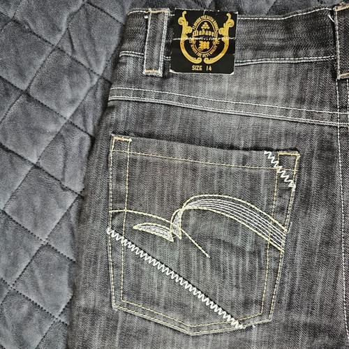 Makaveli Branded Zippered Fly Baggy Relaxed Fit Denim Shorts Men’s Adult 14 - Picture 7 of 8