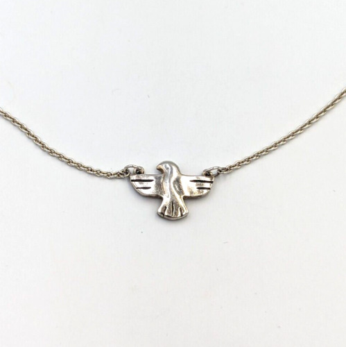 Sterling Silver Flying Bird Necklace 925 Southwest