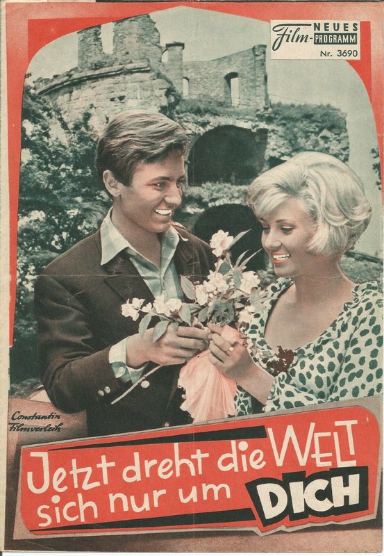 Jetzt dreht die Welt sich nur um Dich 1964 Kino Neues Film Programm  Gitte