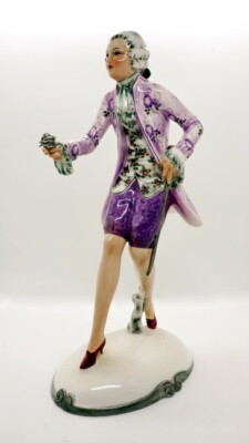 GOLDSCHEIDER WIEN ROSENKAVALIER KNIGHT OF THE ROSE LORENZL MNR: 6602   H: 32CM