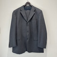 Nautica Pure Wool Suit Pants Mens Grey Pinstrip check sizing 